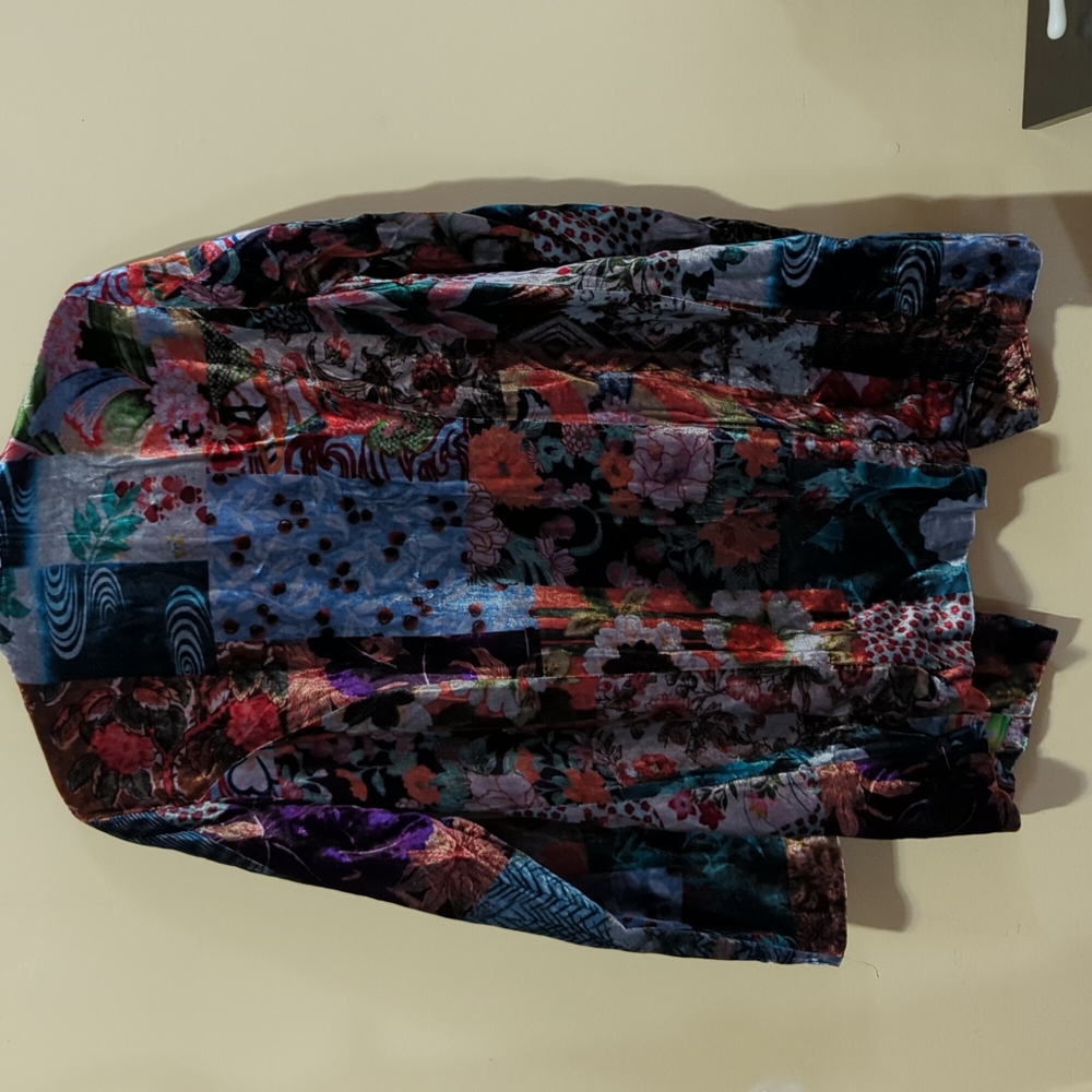 Johnny Was Blazer Boho M NWT Grace Juno Velvet Blazer